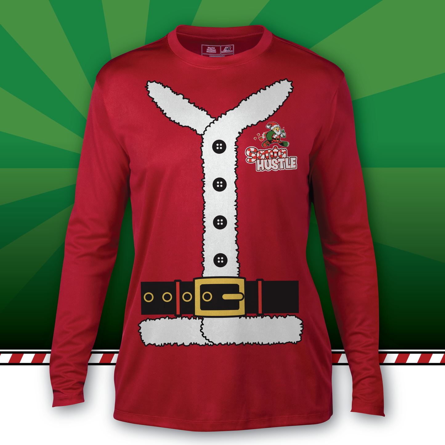 Santa Hustle Christmas Long Sleeve T-Shirt